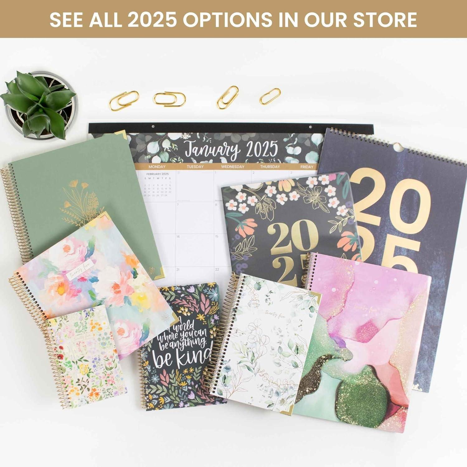 image:imagebloom daily planners 2025 85 x 11 Calendar Year Day Planner January 2025 December 2025 Weekly Monthly Dated Agenda Organizer with Stickers amp Tabs Brushed Beige85 x 11