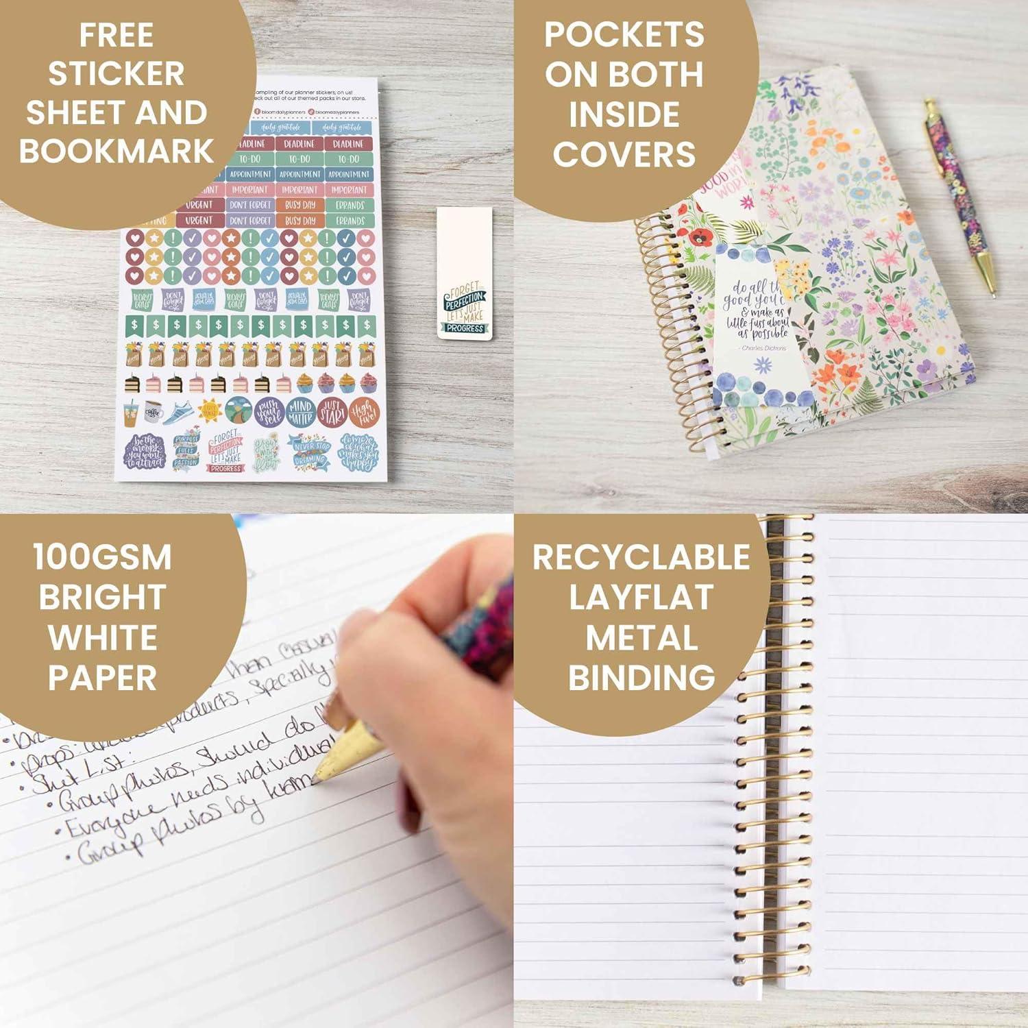 image:imagebloom daily planners 2025 Planner Calendar Year Day Planner January 2025 December 2025 55 x 825 WeeklyMonthly Agenda Organizer Book with Stickers amp Bookmark Garden Party BeigeBeige 2025