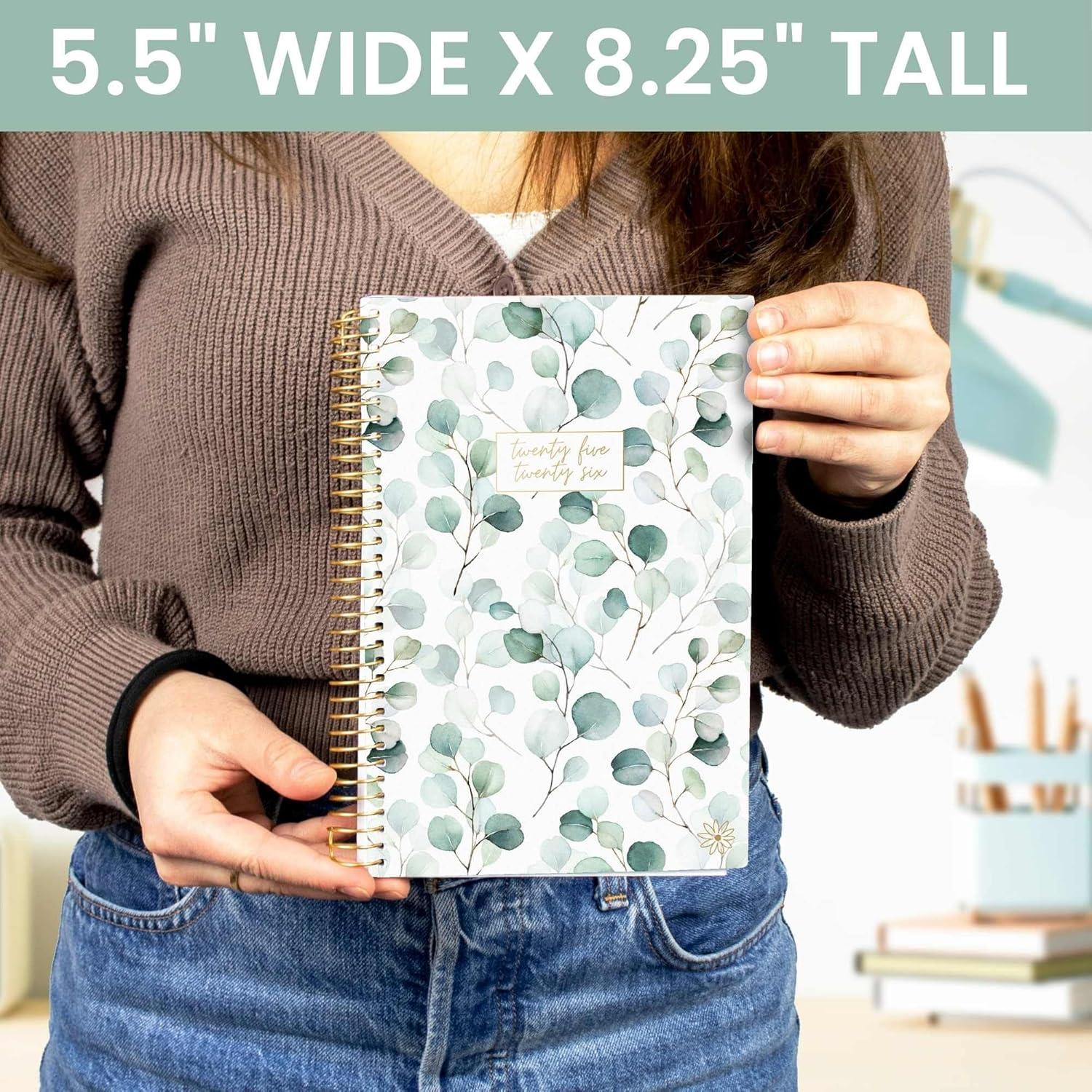 image:imagebloom daily planners 20252026 85 x 11 Academic Year Day Planner July 2025 July 2026 Weekly amp Monthly Dated Agenda Organizer with Stickers amp Tabs Boho GreeneryBoho Greenery 202526