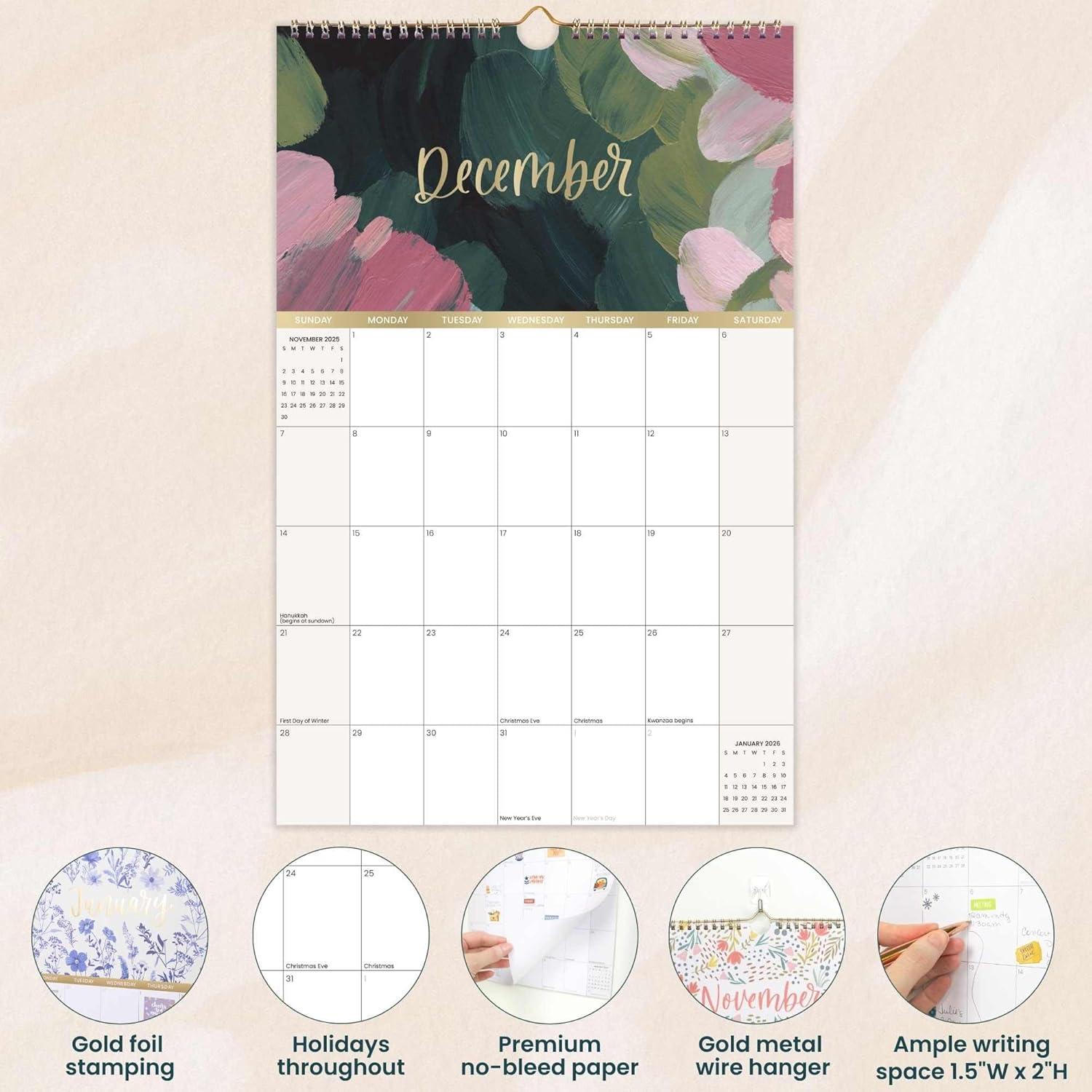 image:imagebloom daily planners 2026 Calendar Year Monthly Hanging Wall Calendar January through December 2026 Large 11 x 17 SeasonalSeasonal