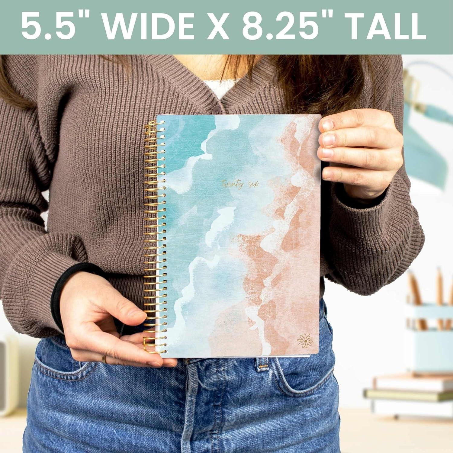 image:imagebloom daily planners 2026 Planner January December Calendar Year Organizer 55 x 825 Weekly amp Monthly Agenda Book with Stickers amp Bookmark Mystical MountainsOcean Oasis