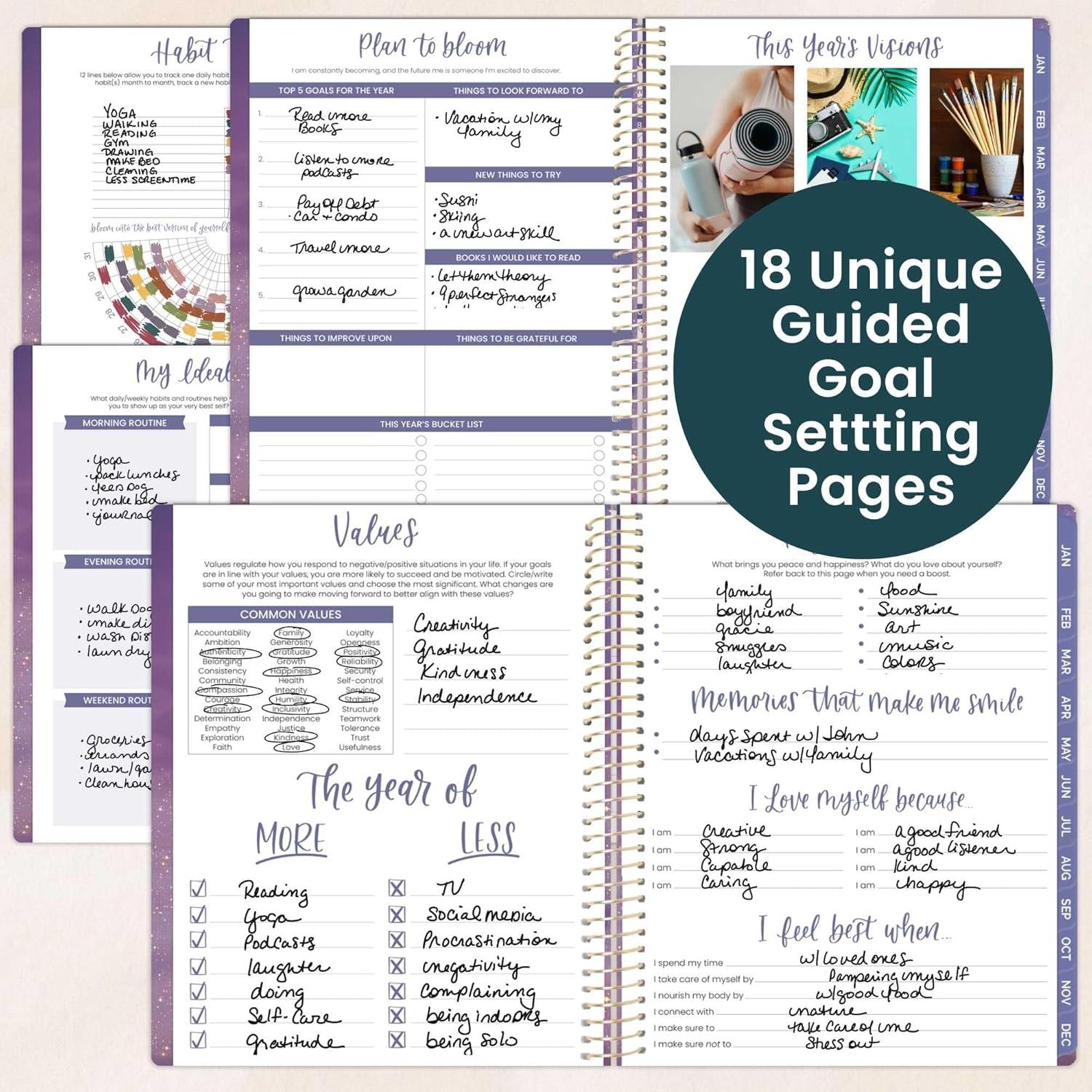 image:imagebloom daily planners 2026 Planner January to December 85 x 11 Weekly amp Monthly Dated Agenda Organizer Book with Stickers amp Tabs Flexible Soft Cover Good Things Are ComingGood Things Are Coming
