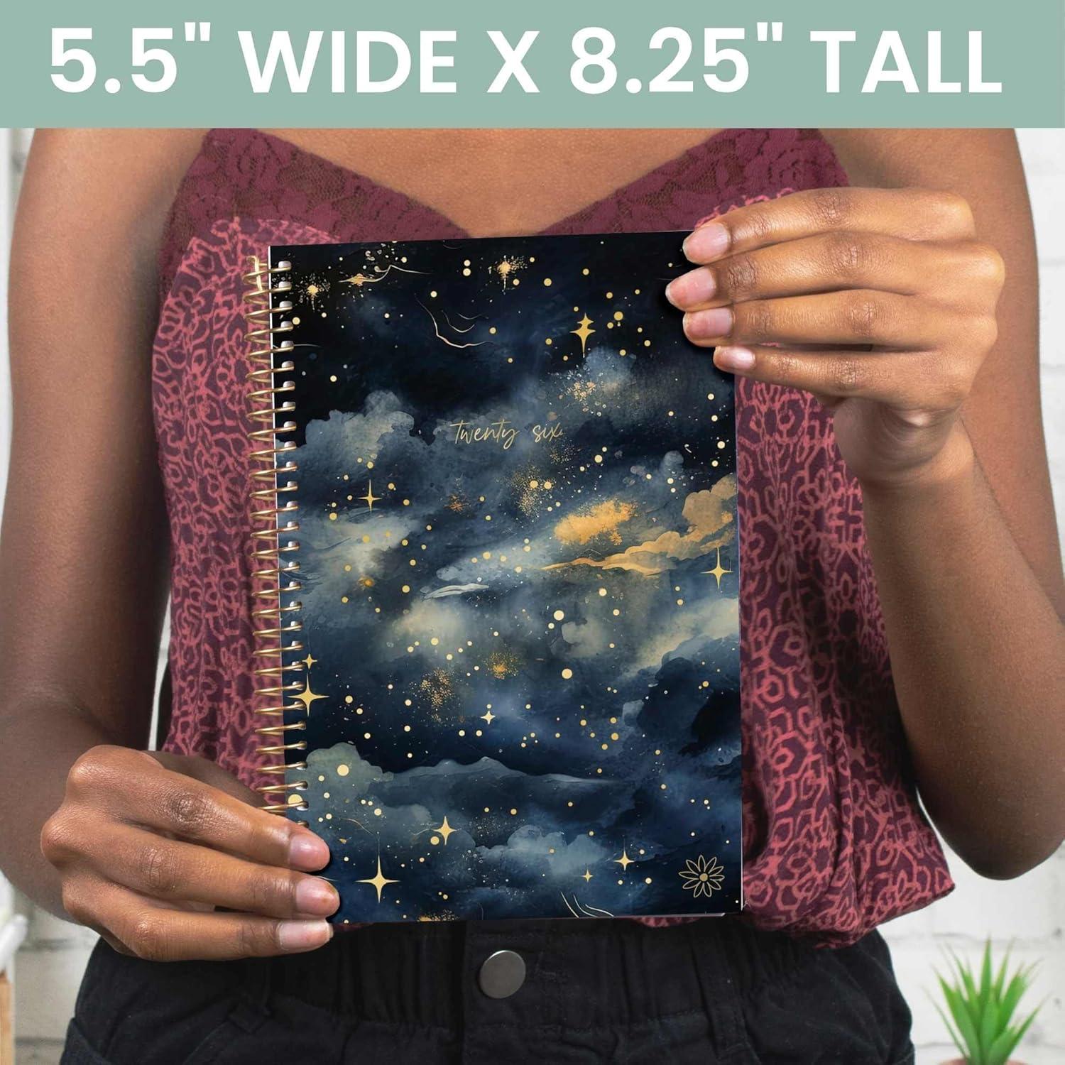 image:imagebloom daily planners 2026 Planner January to December 85 x 11 Weekly amp Monthly Dated Agenda Organizer Book with Stickers amp Tabs Flexible Soft Cover Good Things Are ComingMidnight Sky