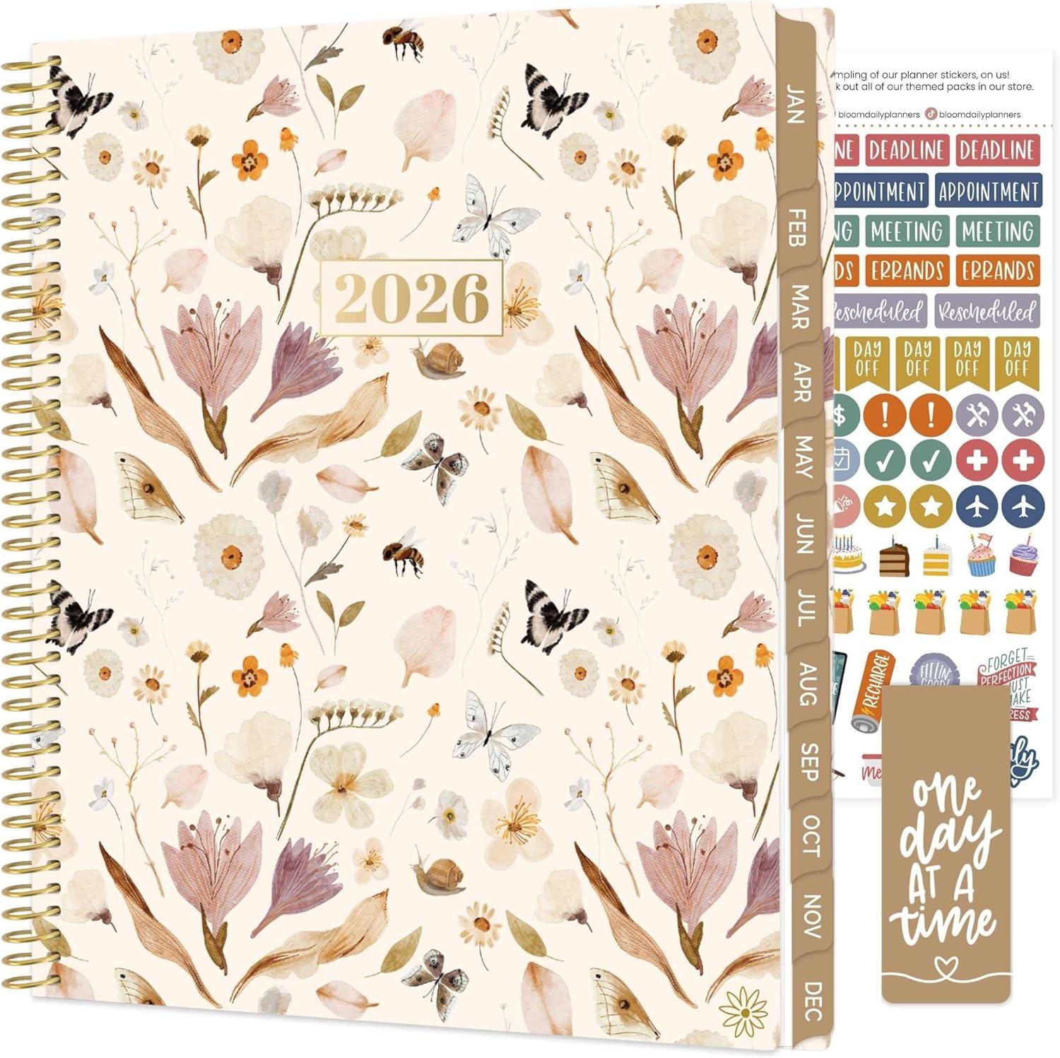 image:imagebloom daily planners 2026 Pocket Planner 4 x 6 January 2026 December 2026 MINI WeeklyMonthly Agenda Organizer amp Calendar Book Wildflower MountainsideButterfly Garden