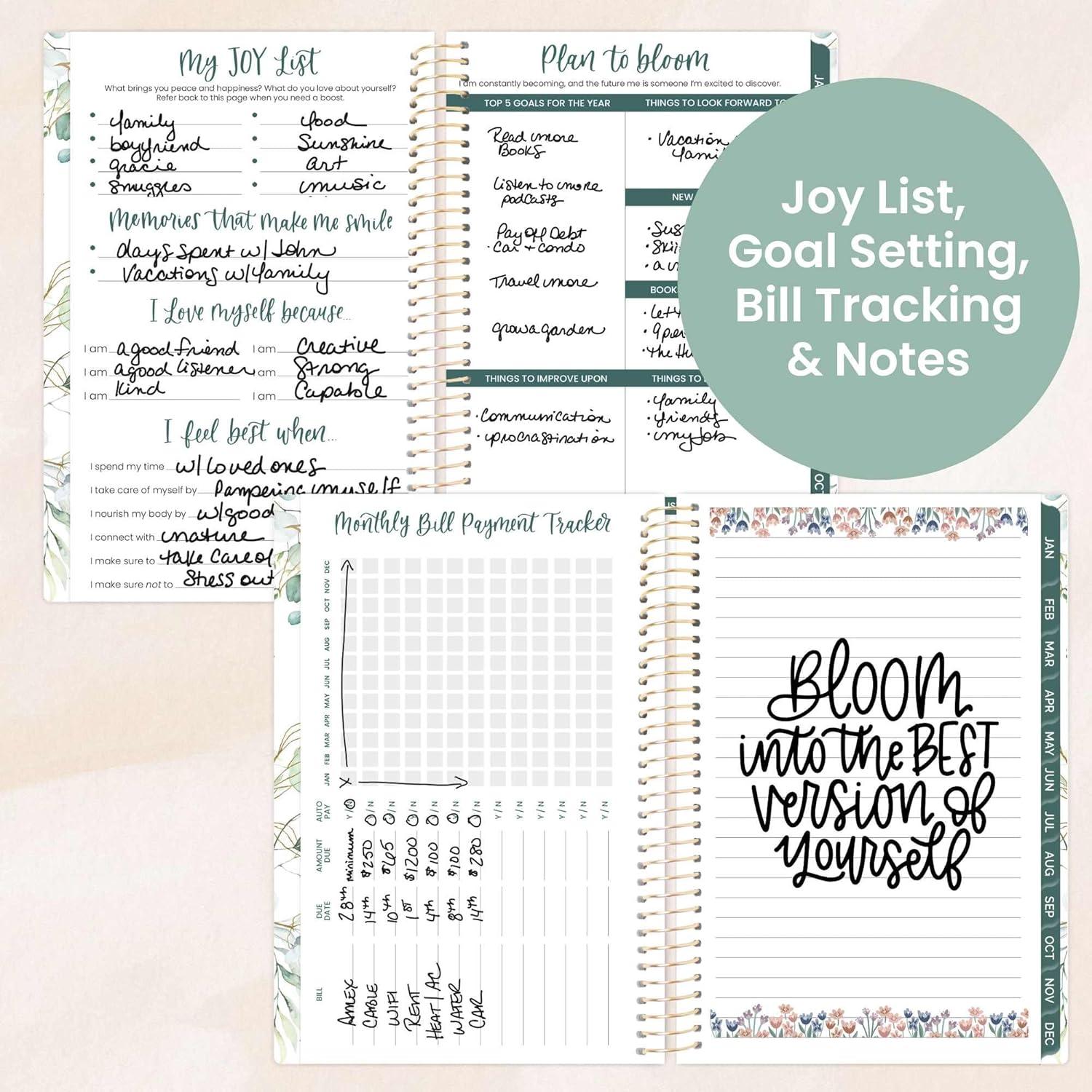 image:imagebloom daily planners 2026 Pocket Planner 4 x 6 January 2026 December 2026 MINI WeeklyMonthly Agenda Organizer amp Calendar Book Wildflower MountainsideWhite Eucalyptus
