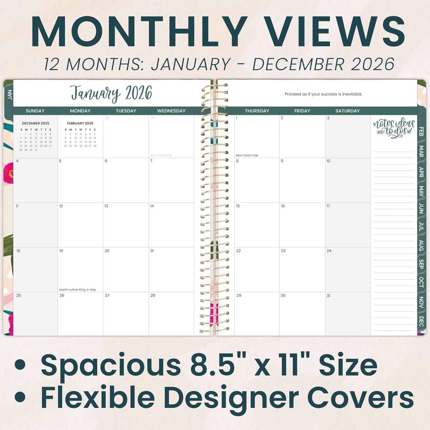 image:imagebloom daily planners 2026 Pocket Planner 4 x 6 January 2026 December 2026 MINI WeeklyMonthly Agenda Organizer amp Calendar Book Wildflower MountainsidePink Poppies