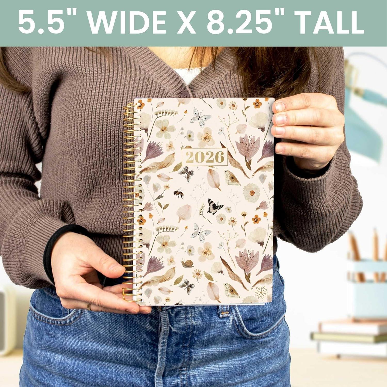 image:imagebloom daily planners 2026 Pocket Planner 4 x 6 January 2026 December 2026 MINI WeeklyMonthly Agenda Organizer amp Calendar Book Wildflower MountainsideButterfly Garden