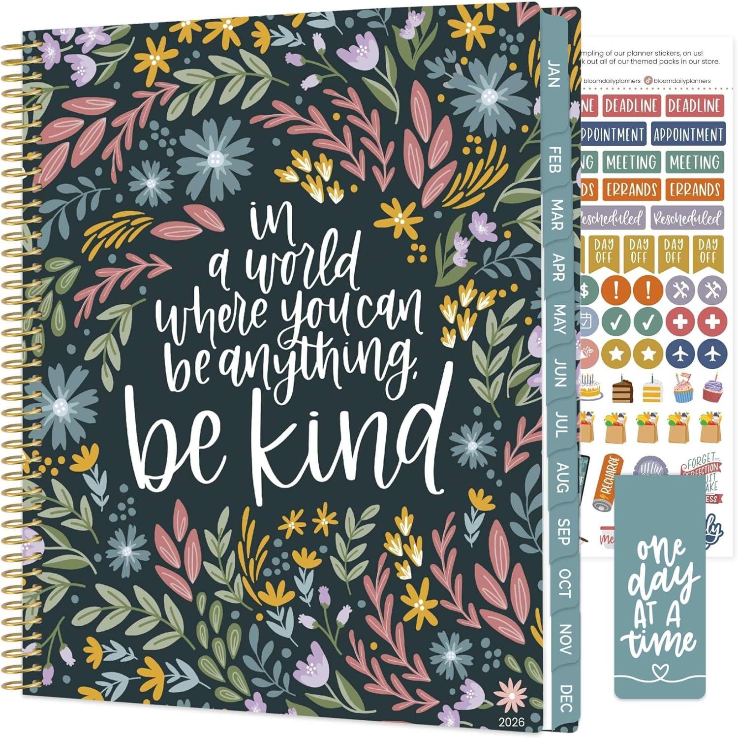 image:imagebloom daily planners 2026 Pocket Planner 4 x 6 January 2026 December 2026 MINI WeeklyMonthly Agenda Organizer amp Calendar Book Wildflower MountainsideBe Kind