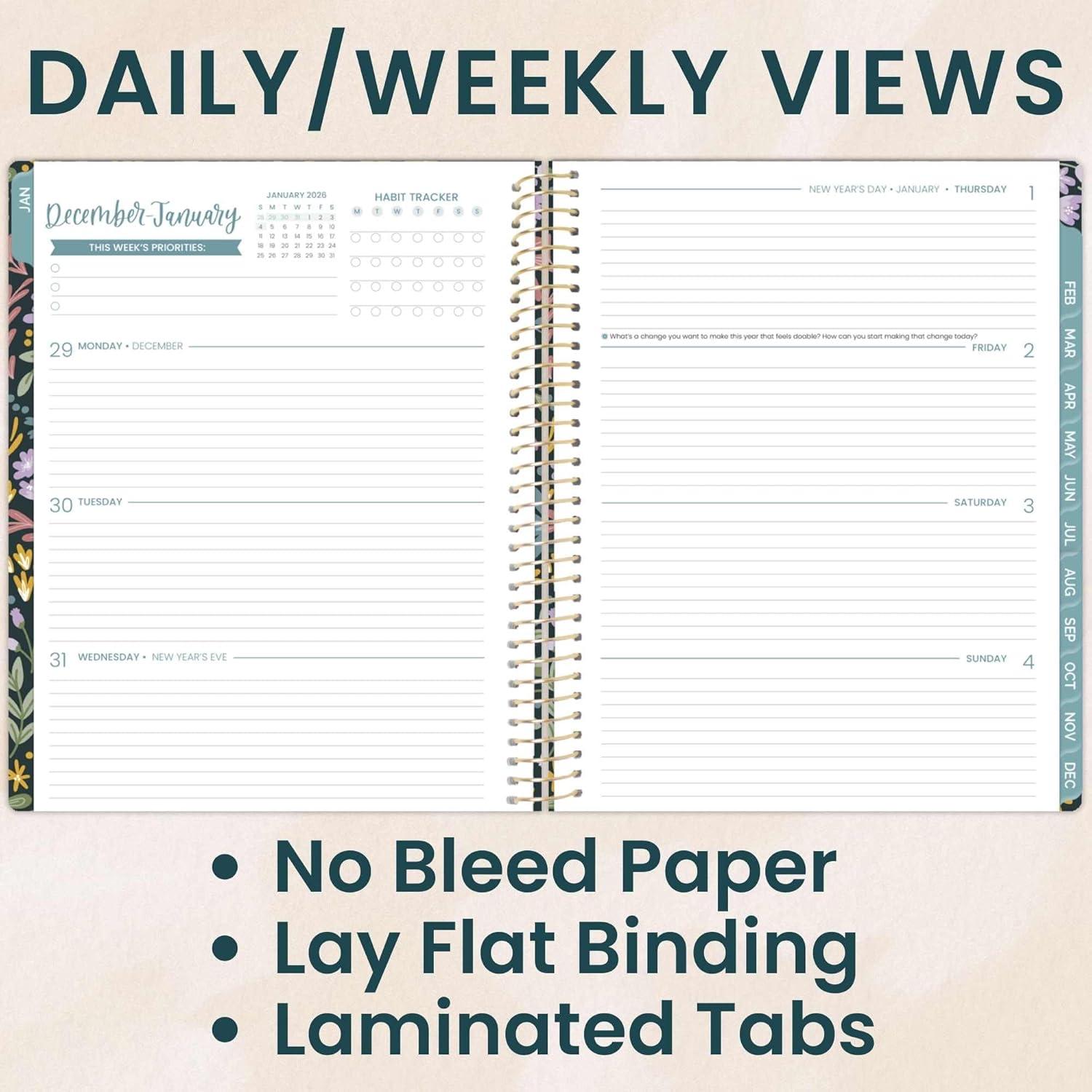 image:imagebloom daily planners 2026 Pocket Planner 4 x 6 January 2026 December 2026 MINI WeeklyMonthly Agenda Organizer amp Calendar Book Wildflower MountainsideBe Kind