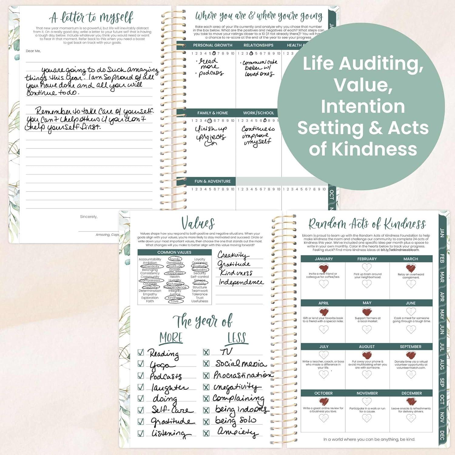 image:imagebloom daily planners 2026 Pocket Planner 4 x 6 January 2026 December 2026 MINI WeeklyMonthly Agenda Organizer amp Calendar Book Wildflower MountainsideWhite Eucalyptus