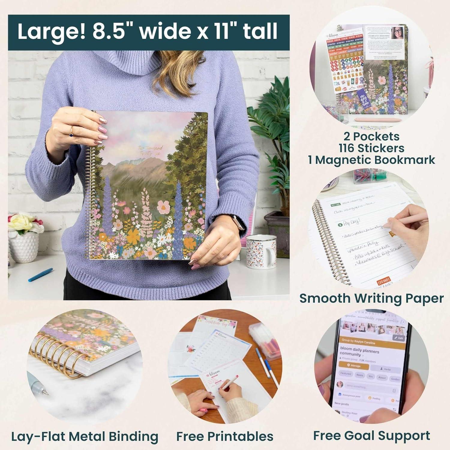 image:imagebloom daily planners 2026 Pocket Planner 4 x 6 January 2026 December 2026 MINI WeeklyMonthly Agenda Organizer amp Calendar Book Wildflower MountainsideWildflower Mountainside