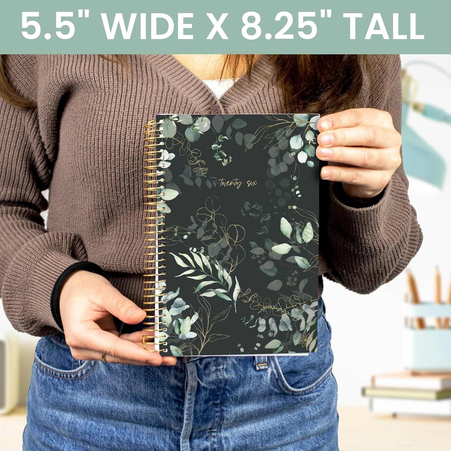 image:imagebloom daily planners 2026 Pocket Planner 4 x 6 January 2026 December 2026 MINI WeeklyMonthly Agenda Organizer amp Calendar Book Wildflower MountainsideGreen Eucalyptus
