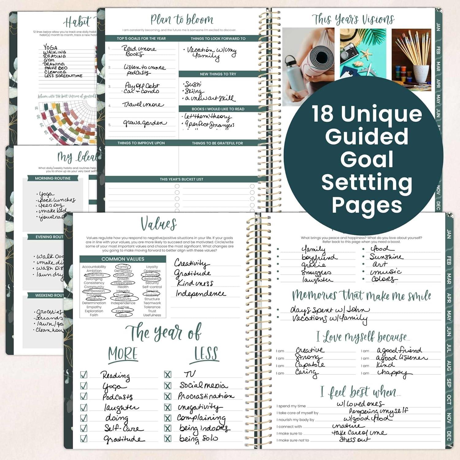 image:imagebloom daily planners 2026 Pocket Planner 4 x 6 January 2026 December 2026 MINI WeeklyMonthly Agenda Organizer amp Calendar Book Wildflower MountainsideGreen Eucalyptus