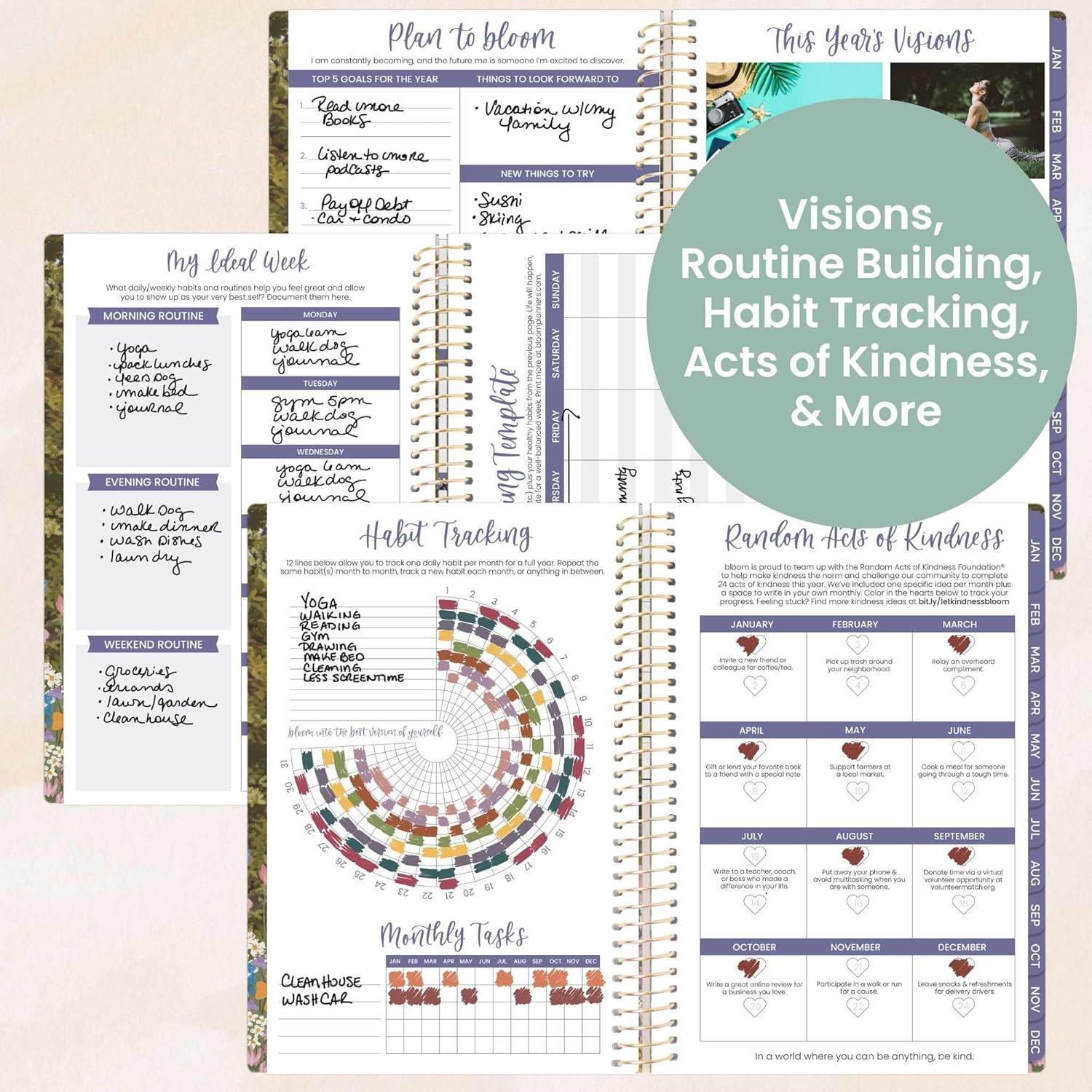 image:imagebloom daily planners 2026 Pocket Planner 4 x 6 January 2026 December 2026 MINI WeeklyMonthly Agenda Organizer amp Calendar Book Wildflower MountainsideWildflower Mountainside