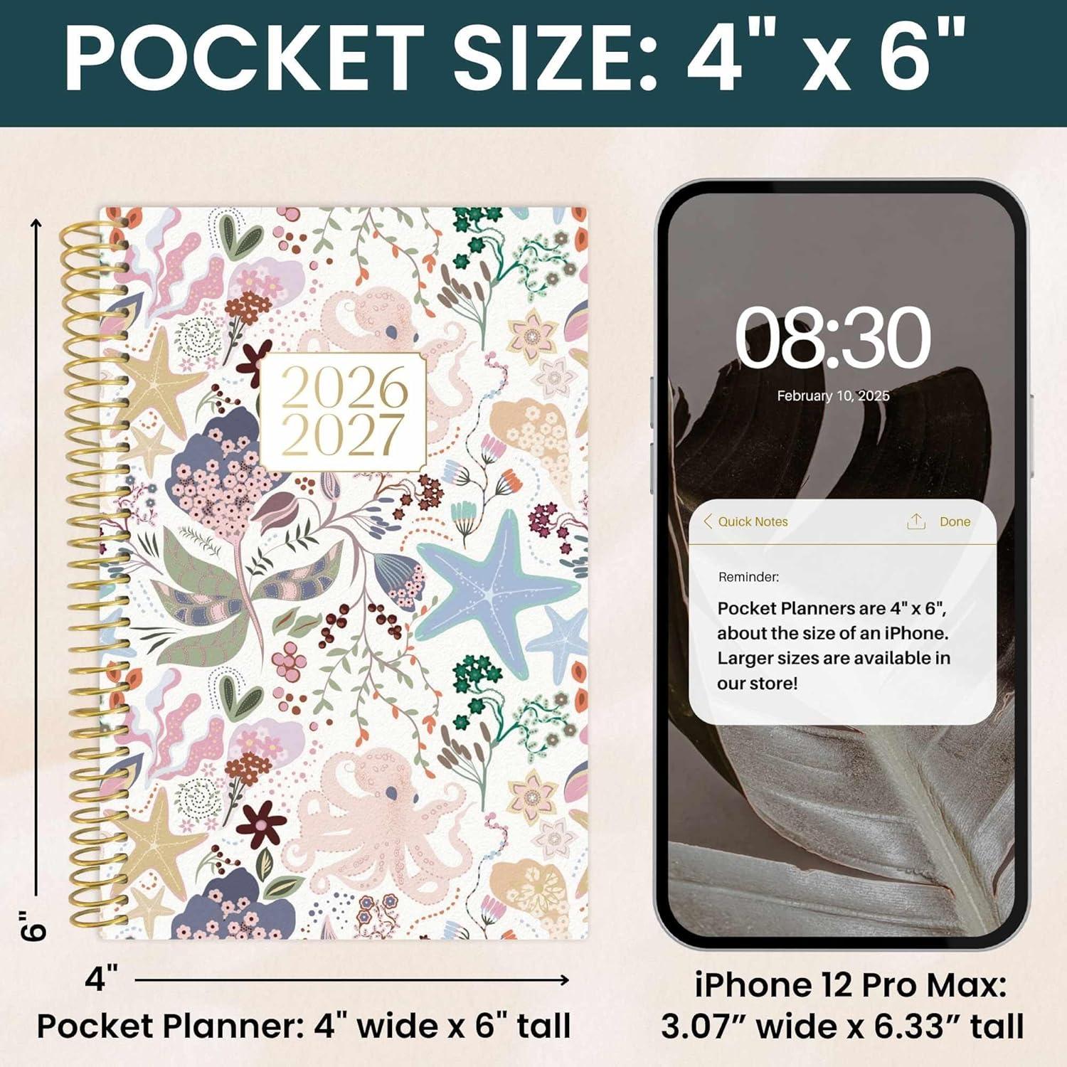 image:imagebloom daily planners 20262027 85 x 11 Academic Year Day Planner July 2026 July 2027 13 Months Weekly amp Monthly Agenda Organizer with Stickers amp Tabs Seaside WhimsySeaside Whimsy 202627