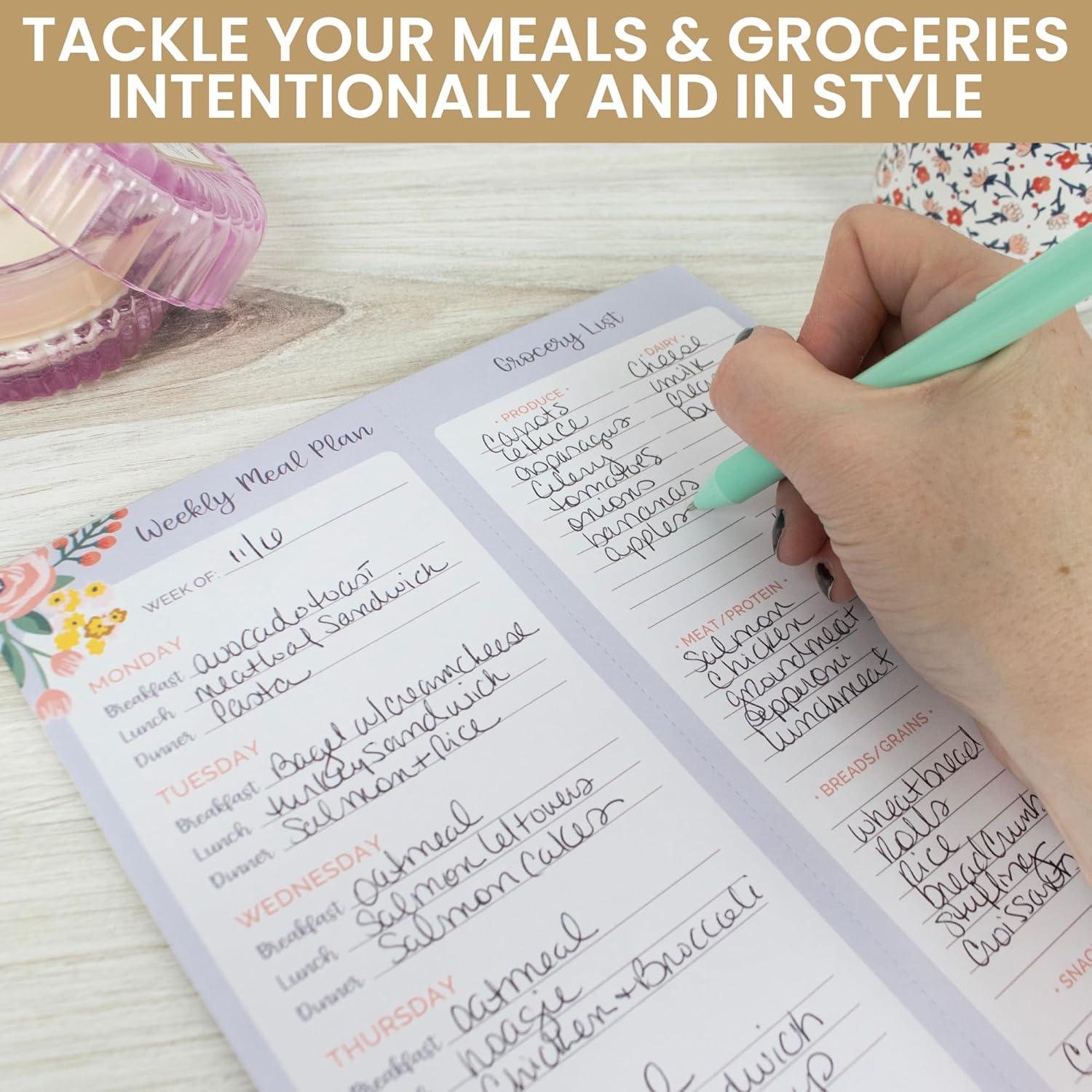 image:imagebloom daily planners 85 x 11 Double Sided Meeting Pad Topics Takeaways Action Items amp FollowUps Undated Meeting Notes Agenda OrganizerWeekly Meal Grocery