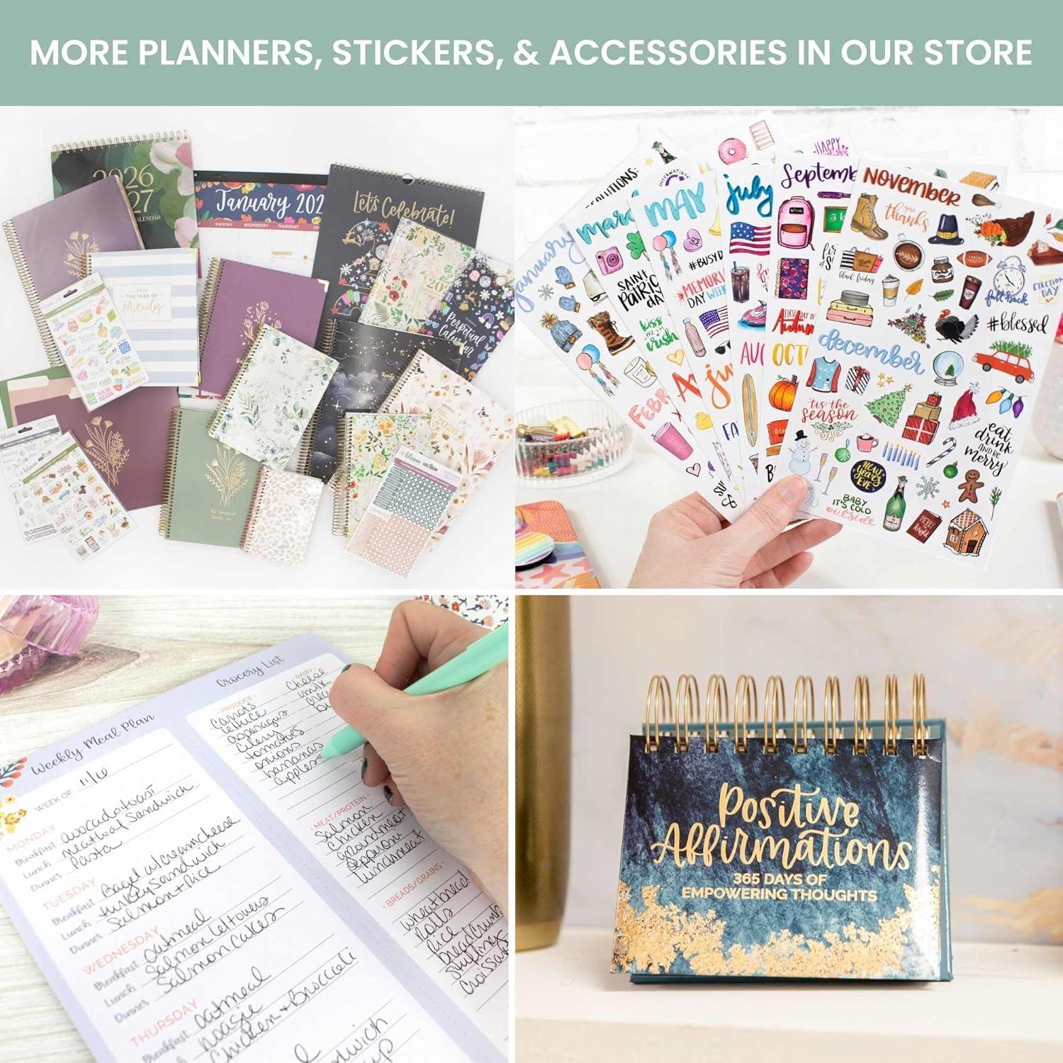 image:imagebloom daily planners HARDCOVER 2026 Planner January to December 85 x 11 Weekly amp Monthly Dated Agenda Organizer Book with Stickers amp Tabs Celestial SkiesCelestial Skies
