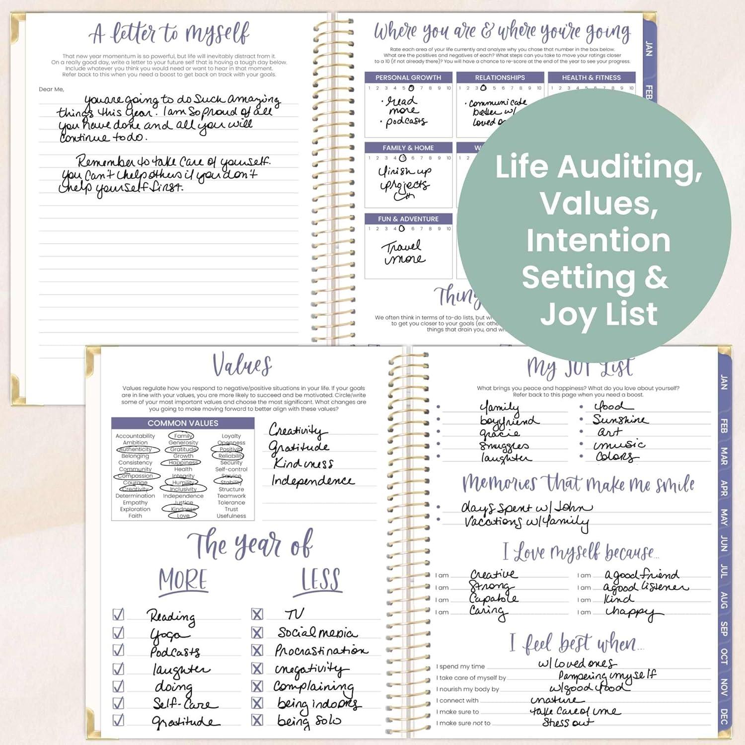 image:imagebloom daily planners HARDCOVER 2026 Planner January to December 85 x 11 Weekly amp Monthly Dated Agenda Organizer Book with Stickers amp Tabs Spread Kindness Like WildflowersSpread Kindness
