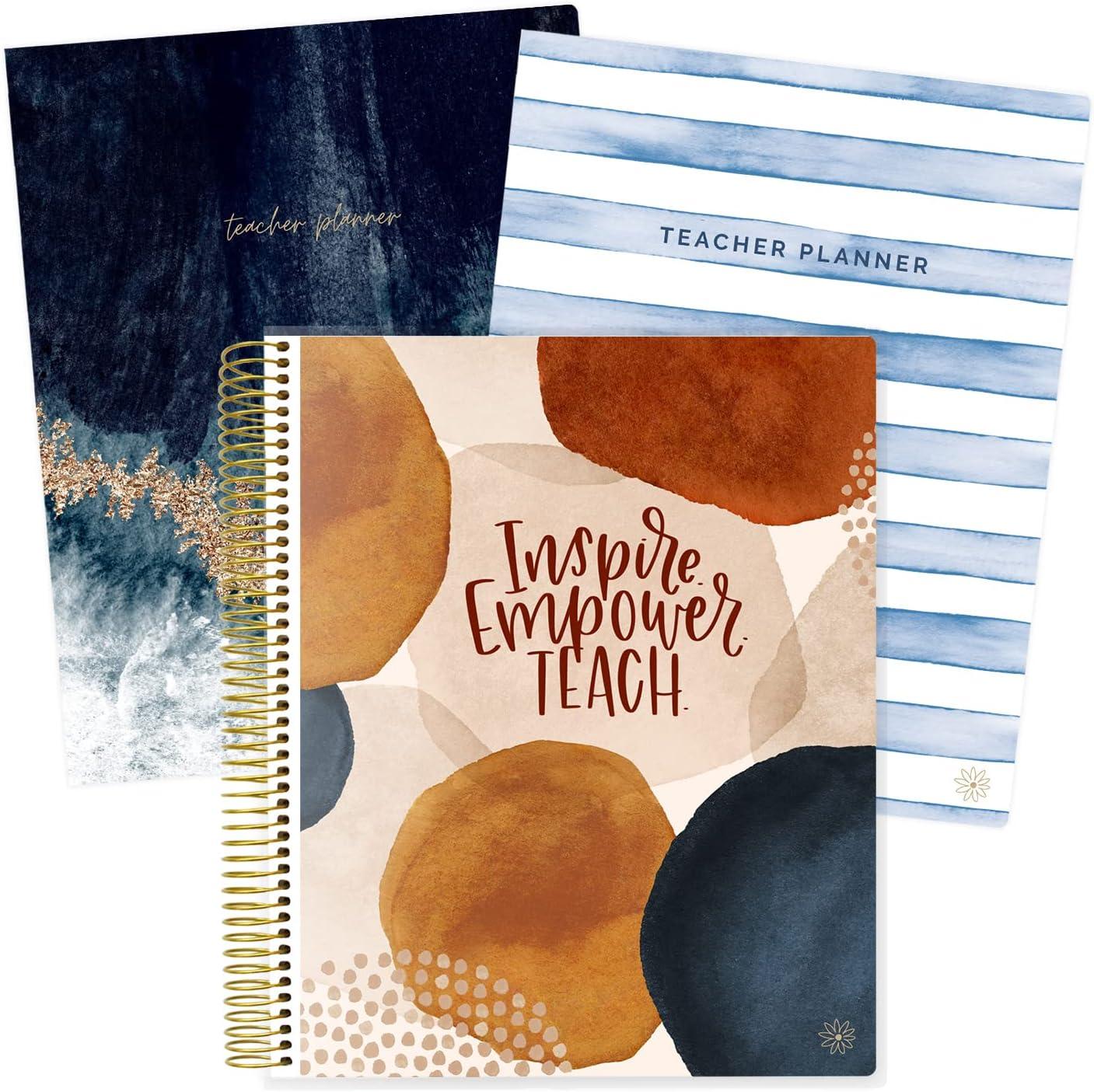 image:imagebloom daily planners Interchangeable Teacher Planner amp Sticker Pack Bundle Undated Academic Planner amp Organizer School Themed Sticker Pack Planning Set for Educators Homeschool