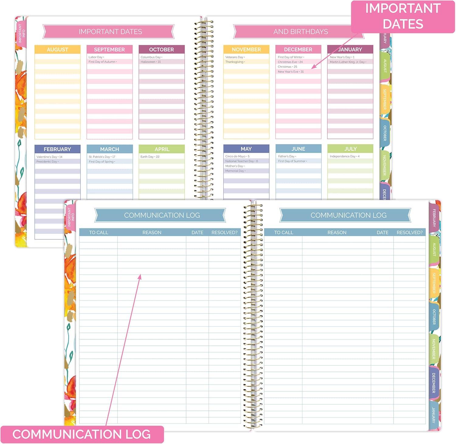 image:imagebloom daily planners Teacher Planner amp Sticker Pack Bundle Undated Academic Planner amp Organizer School Themed Sticker Pack Planning Set for Educators Homeschool