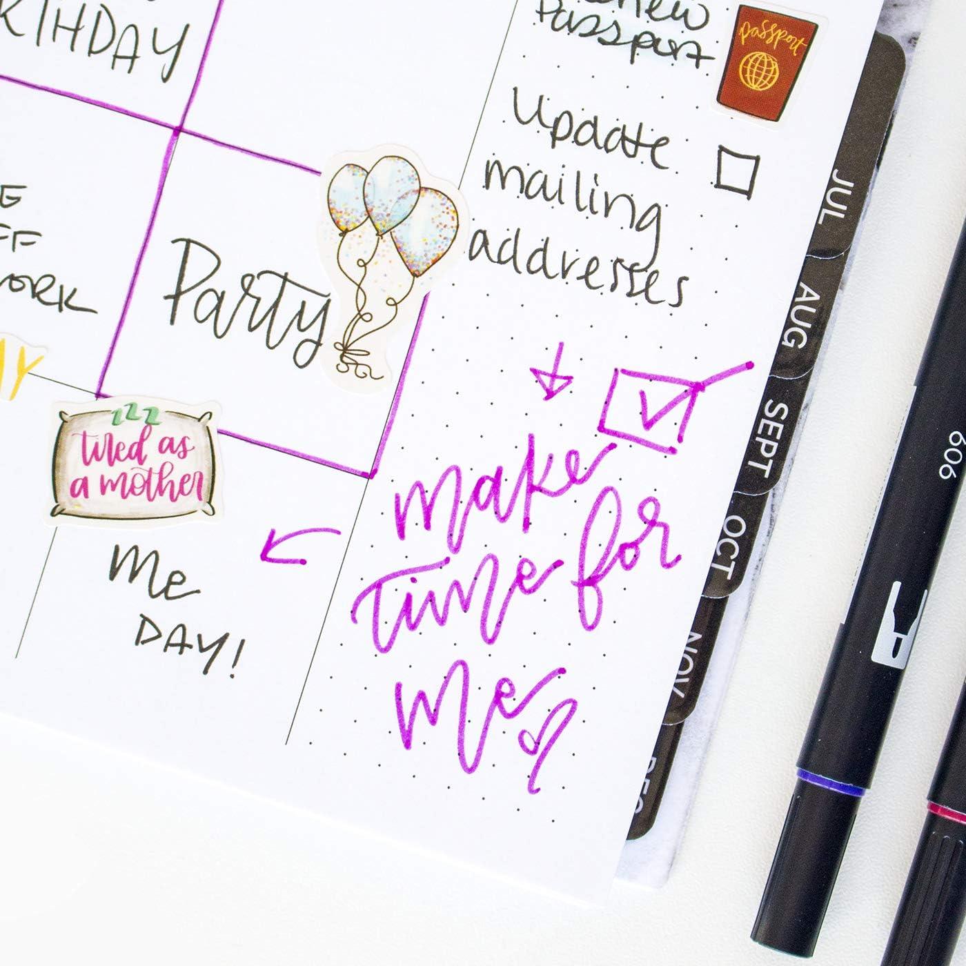 image:imagebloom daily planners Undated Dot Journaling Calendar Planner Essential WeeklyMonthly Grid Style Agenda Book 7 x 9 Black Marble