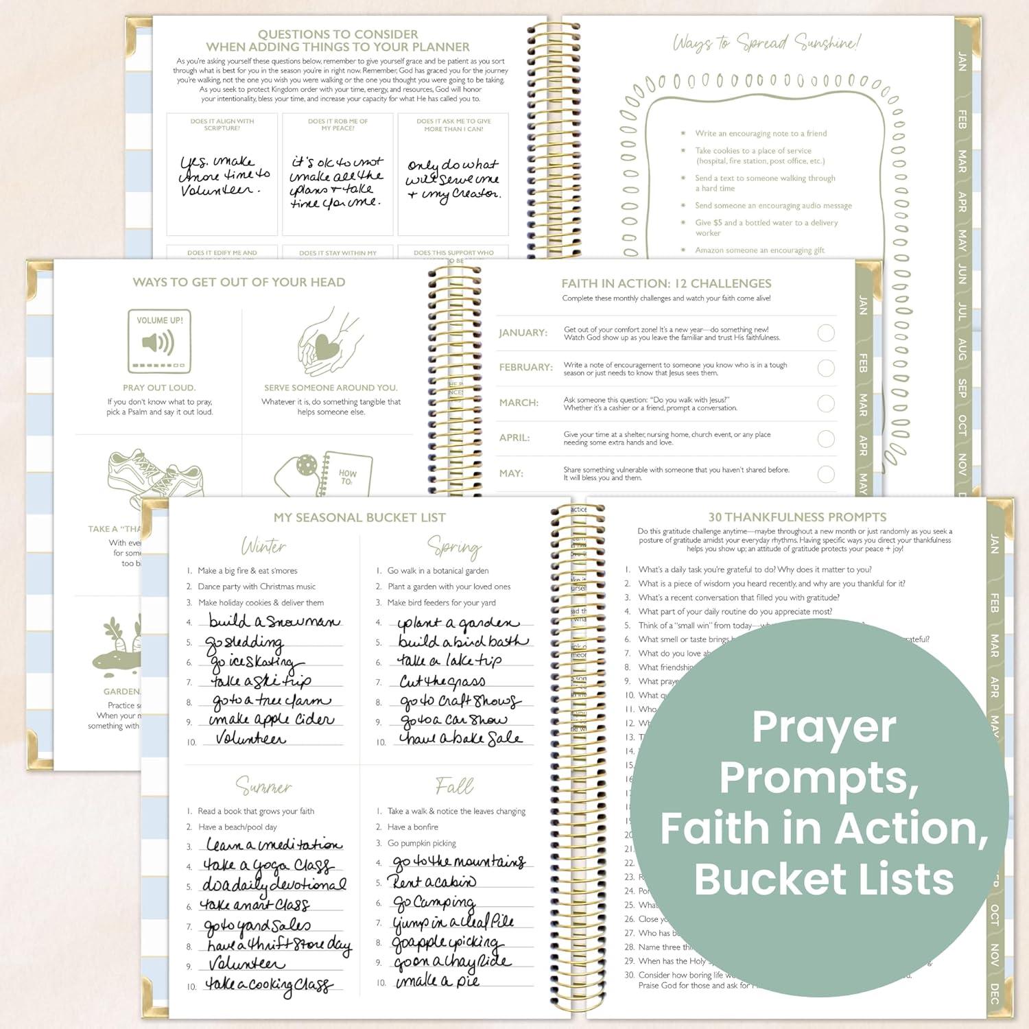 image:imagebloom daily planners x Cleerely Stated 2026 Planner January 2026 December 2026 Hardcover Calendar Year Organizer Religious Faith Based MonthlyWeekly Christian Agenda Book 7 x 9