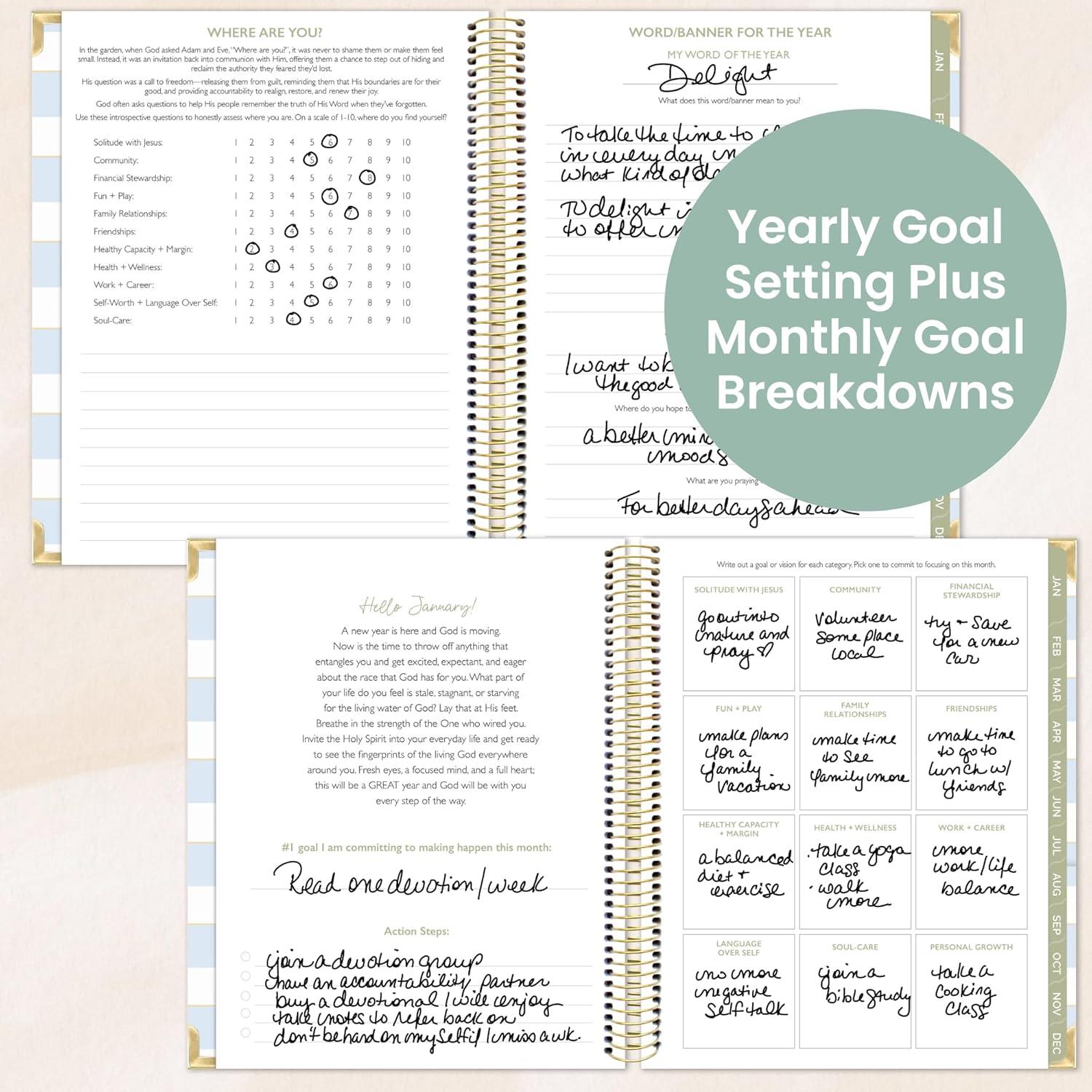 image:imagebloom daily planners x Cleerely Stated 2026 Planner January 2026 December 2026 Hardcover Calendar Year Organizer Religious Faith Based MonthlyWeekly Christian Agenda Book 7 x 9