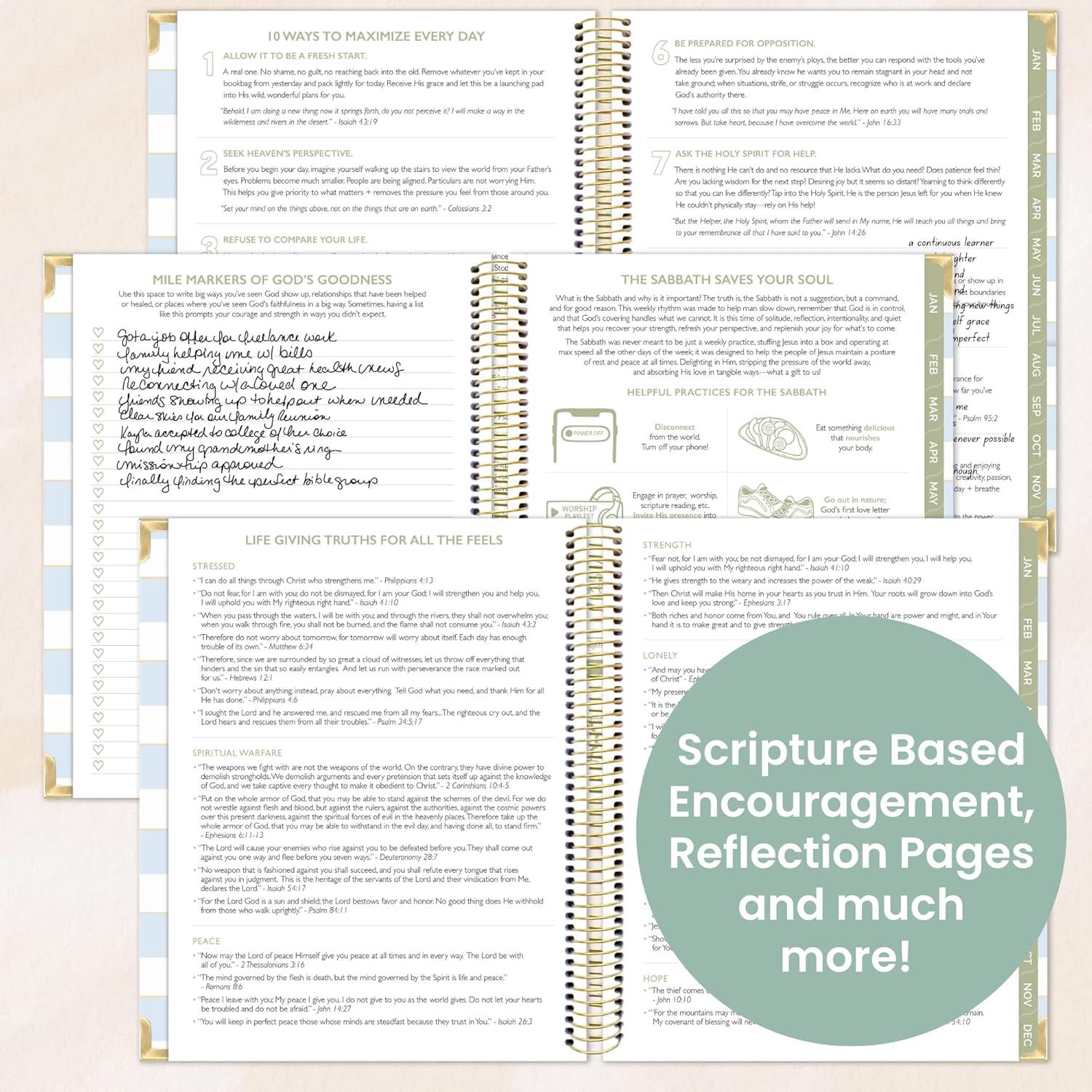 image:imagebloom daily planners x Cleerely Stated 2026 Planner January 2026 December 2026 Hardcover Calendar Year Organizer Religious Faith Based MonthlyWeekly Christian Agenda Book 7 x 9