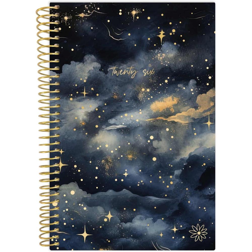 image:imagebloom daily planners 2026 Planner January to December 85 x 11 Weekly amp Monthly Dated Agenda Organizer Book with Stickers amp Tabs Flexible Soft Cover Good Things Are ComingMidnight Sky