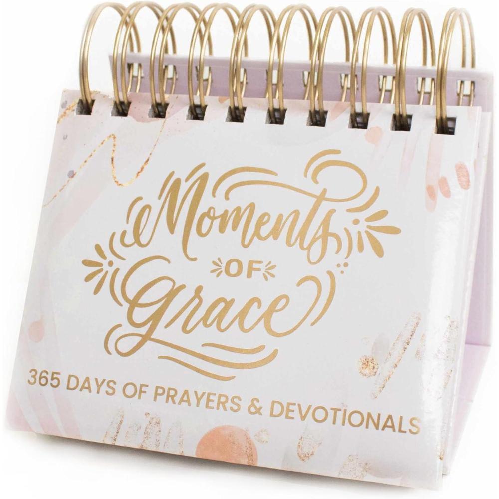 image:imagebloom daily planners Undated Perpetual Desk EaselInspirational Standing Flip Calendar 525 x 55 The Best is Yet to ComeMoments of Grace