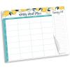 Horizontal Weekly Meal Planner - Lemons