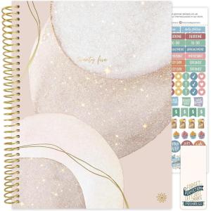 image:imagebloom daily planners 2025 85 x 11 Calendar Year Day Planner January 2025  December 2025  Weekly Monthly Dated Agenda Organizer with Stickers amp Tabs  Brushed Beige85 x 11