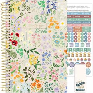 image:imagebloom daily planners 2025 Planner  Calendar Year Day Planner January 2025  December 2025  55 x 825  WeeklyMonthly Agenda Organizer Book with Stickers amp Bookmark  Garden Party BeigeBeige 2025