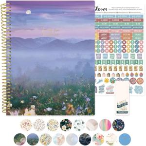 image:imagebloom daily planners 20252026 85 x 11 Academic Year Day Planner July 2025  July 2026  Weekly amp Monthly Dated Agenda Organizer with Stickers amp Tabs  Mystical Mountains