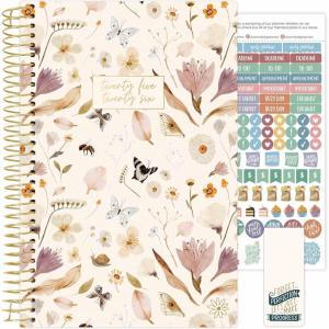 image:imagebloom daily planners 20252026 Academic Year Daily Planner July 2025  July 2026  Weekly amp Monthly Calendar Agenda Organizer Book with Stickers amp Bookmark  55 x 825  Butterfly Garden