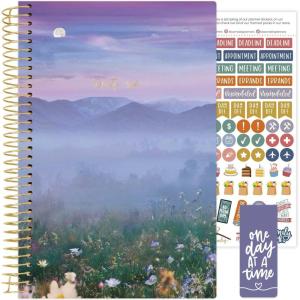image:imagebloom daily planners 2026 Planner January  December Calendar Year Organizer  55 x 825  Weekly amp Monthly Agenda Book with Stickers amp Bookmark  Mystical MountainsMystical Mountains