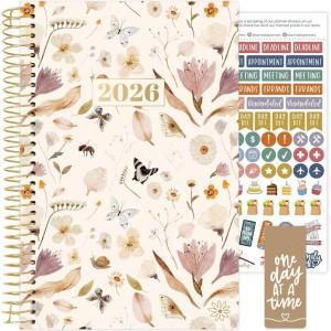 image:imagebloom daily planners 2026 Pocket Planner  4 x 6  January 2026  December 2026  MINI WeeklyMonthly Agenda Organizer amp Calendar Book  Wildflower MountainsideButterfly Garden