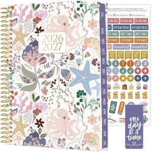image:imagebloom daily planners 20262027 85 x 11 Academic Year Day Planner July 2026  July 2027  13 Months Weekly amp Monthly Agenda Organizer with Stickers amp Tabs  Seaside WhimsySeaside Whimsy 202627