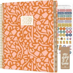 image:imagebloom daily planners 20262027 85 x 11 Academic Year Day Planner July 2026  July 2027  13 Months Weekly amp Monthly Agenda Organizer with Stickers amp Tabs  Seaside WhimsyMoments of Grace 202627