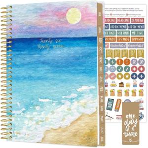 image:imagebloom daily planners 20262027 85 x 11 Academic Year Day Planner July 2026  July 2027  13 Months Weekly amp Monthly Agenda Organizer with Stickers amp Tabs  Seaside WhimsyCoastal Calm 202627