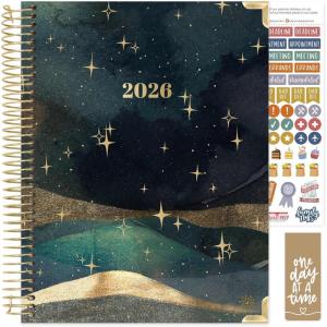image:imagebloom daily planners HARDCOVER 2026 Planner January to December  85 x 11 Weekly amp Monthly Dated Agenda Organizer Book with Stickers amp Tabs  Celestial SkiesCelestial Skies