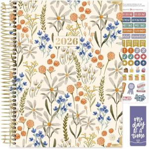 image:imagebloom daily planners HARDCOVER 2026 Planner January to December  85 x 11 Weekly amp Monthly Dated Agenda Organizer Book with Stickers amp Tabs  Spread Kindness Like WildflowersWhimsical Wildflowers