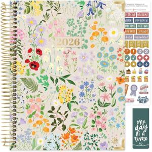 image:imagebloom daily planners HARDCOVER 2026 Planner January to December  85 x 11 Weekly amp Monthly Dated Agenda Organizer Book with Stickers amp Tabs  Spread Kindness Like WildflowersGarden Party