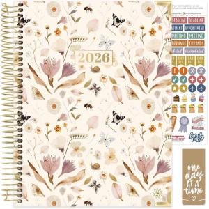 image:imagebloom daily planners HARDCOVER 2026 Planner January to December  85 x 11 Weekly amp Monthly Dated Agenda Organizer Book with Stickers amp Tabs  Spread Kindness Like WildflowersButterfly Garden