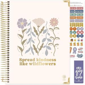 image:imagebloom daily planners HARDCOVER 2026 Planner January to December  85 x 11 Weekly amp Monthly Dated Agenda Organizer Book with Stickers amp Tabs  Spread Kindness Like WildflowersSpread Kindness