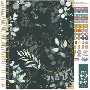 image:imagebloom daily planners HARDCOVER 2026 Planner January to December  85 x 11 Weekly amp Monthly Dated Agenda Organizer Book with Stickers amp Tabs  Spread Kindness Like WildflowersGreen Eucalyptus