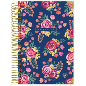 image:imagebloom daily planners NEW Address Book with Alphabetical Tabs  Hardcover Phone Book Organizer for Telephone Numbers Passwords Birthdays amp Anniversaries 6 x 825  Vintage FloralVintage Floral with Gold