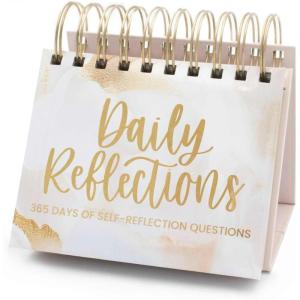 image:imagebloom daily planners Undated Perpetual Desk EaselInspirational Standing Flip Calendar  525 x 55 The Best is Yet to ComeReflections