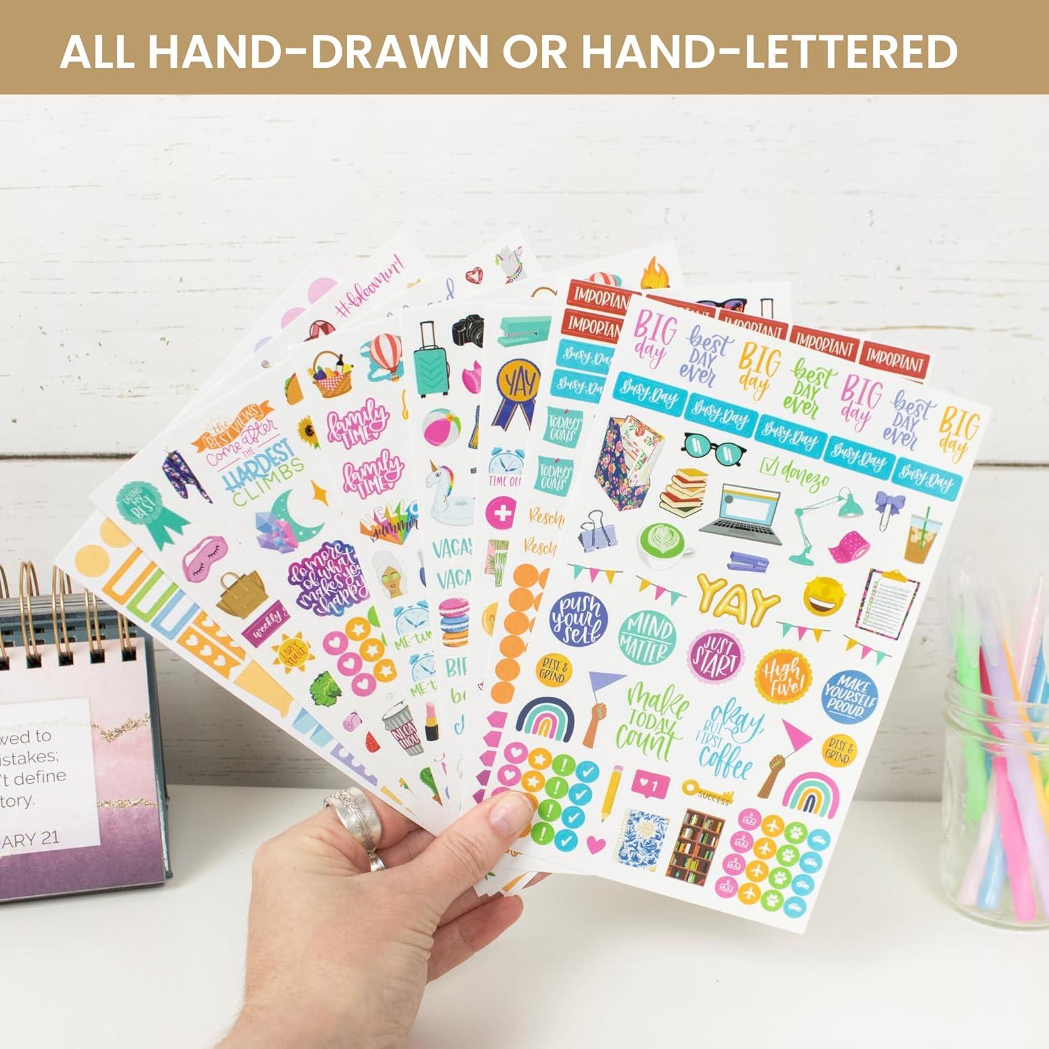 image:imageBloom Daily Planners Productivity Stickers Variety Sticker Pack Six Sticker Sheets Per PackClassic Sticker Pack V3