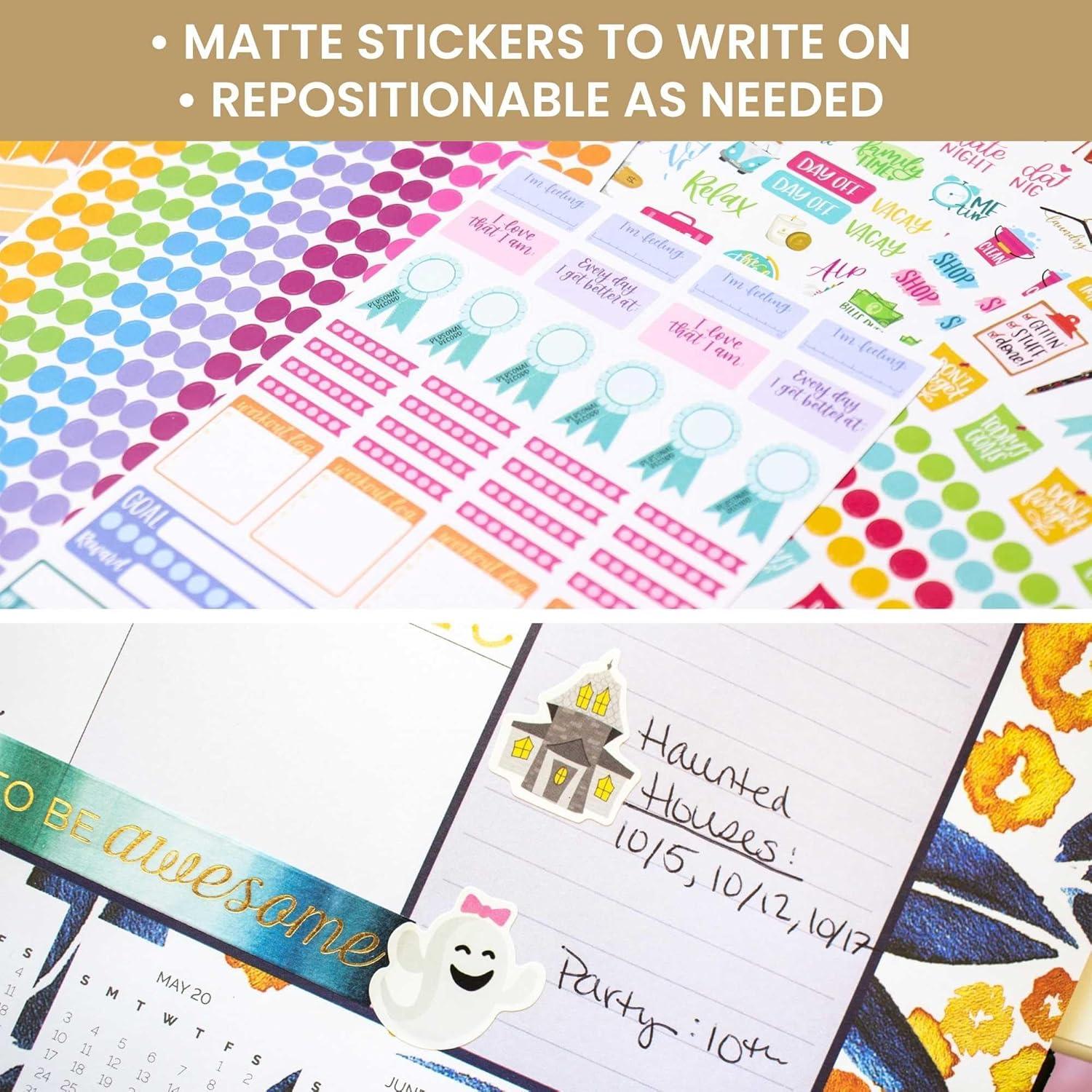 image:imageBloom Daily Planners Productivity Stickers Variety Sticker Pack Six Sticker Sheets Per PackPlanner Sticker Value Pack